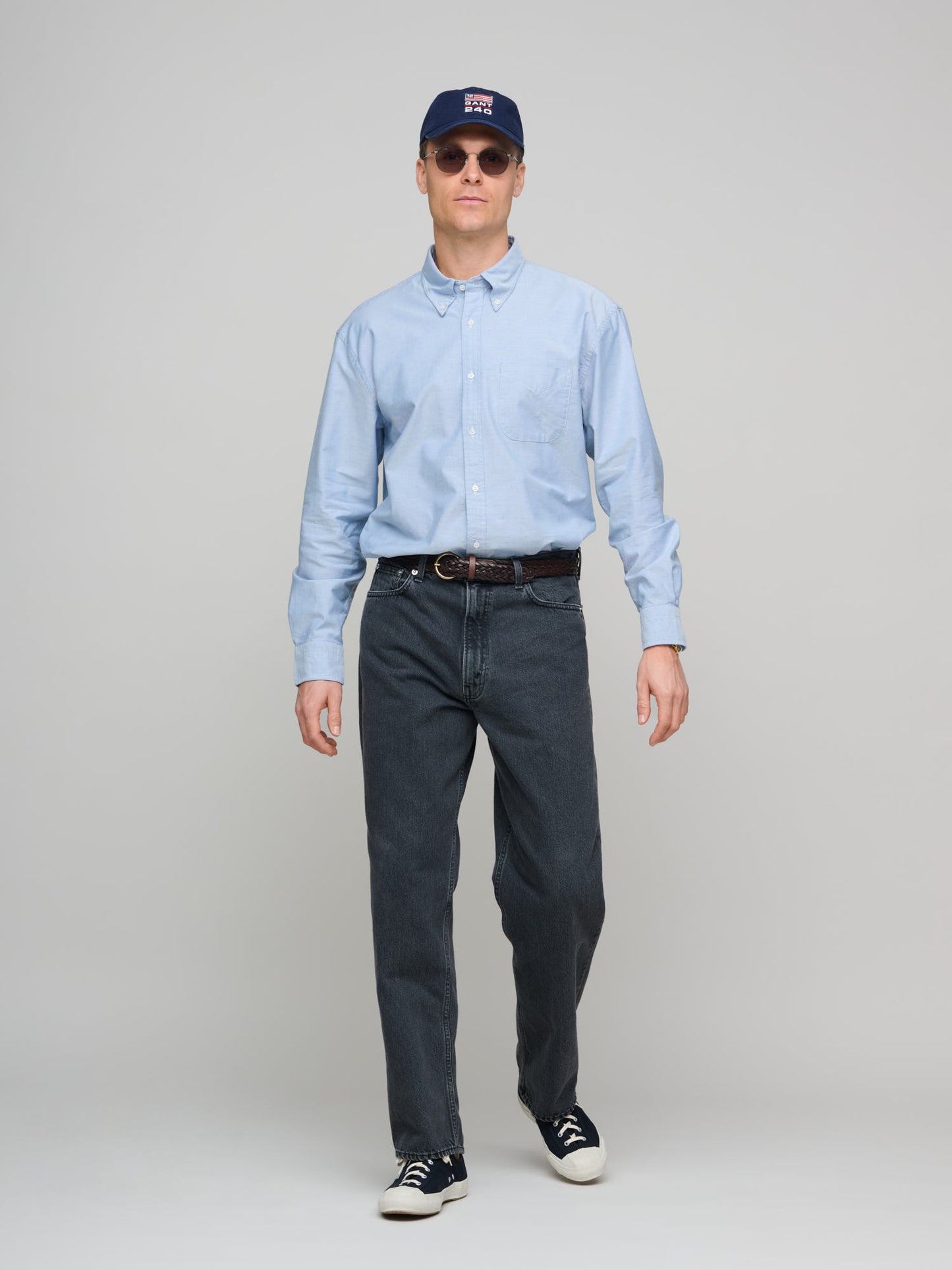 US Oxford Shirt Relaxed Fit, Blue Water