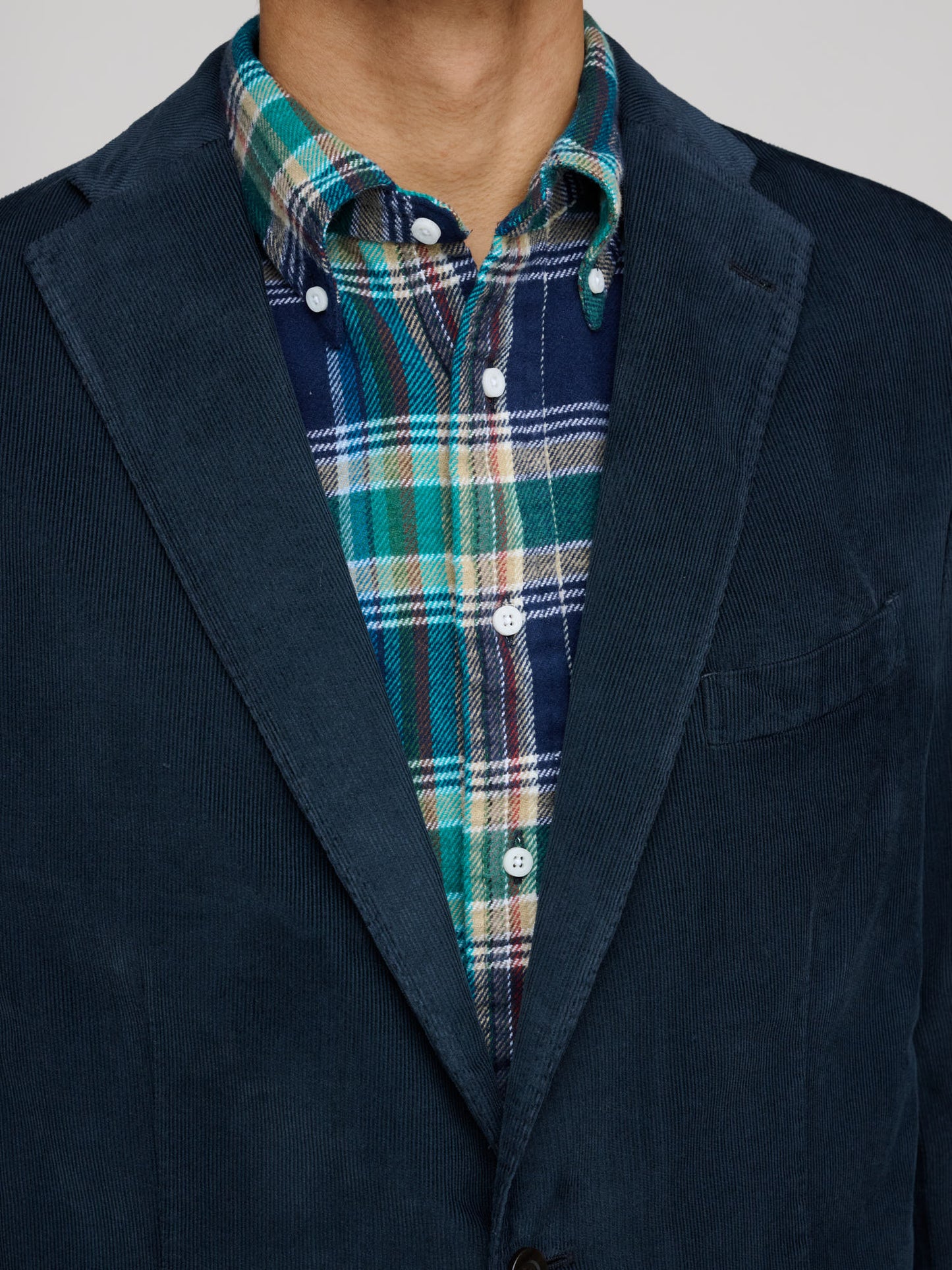 K. Jacket Needle Cord, Navy