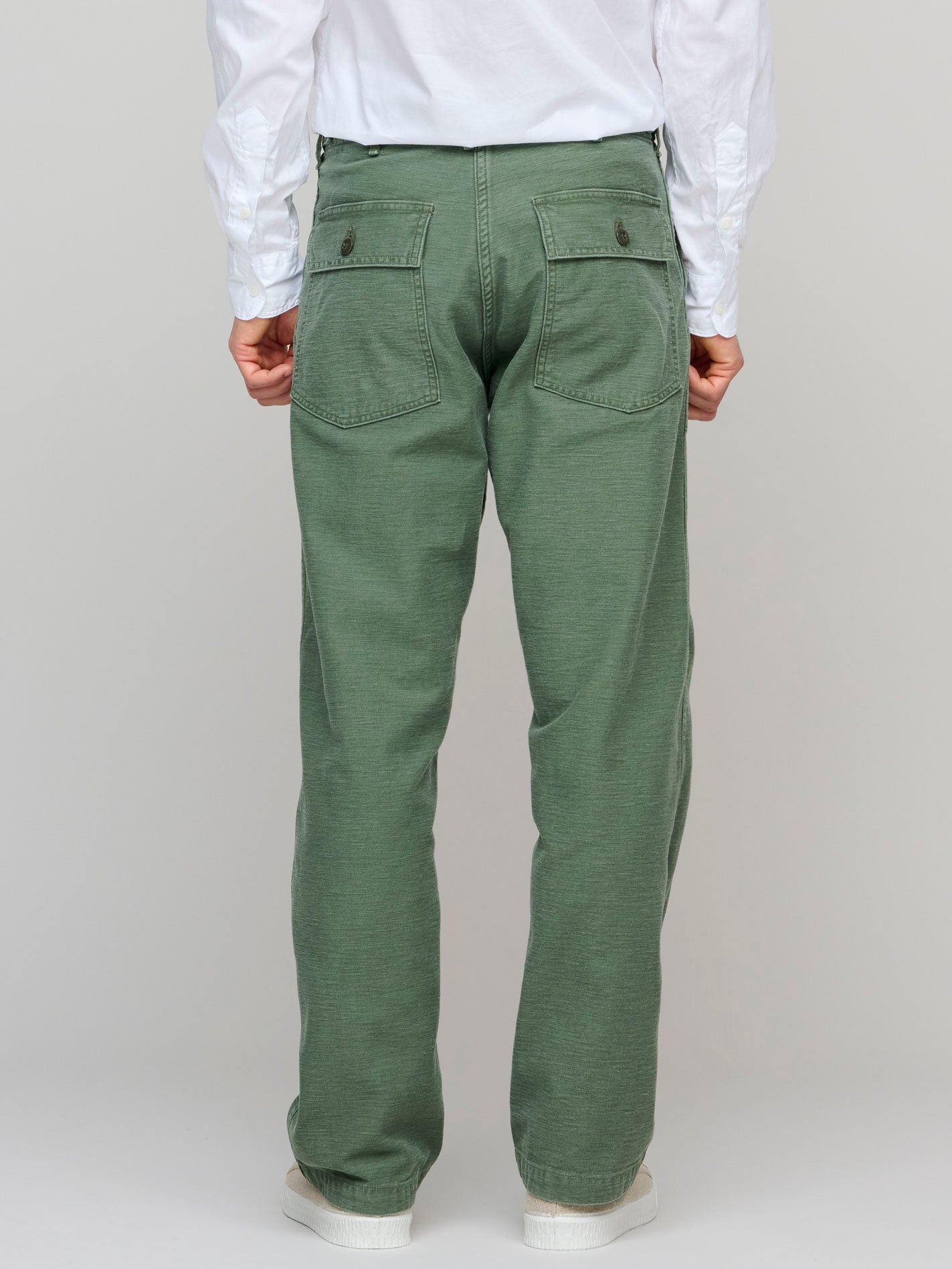 US Army Fatigue Pants Regular, Green Used Wash