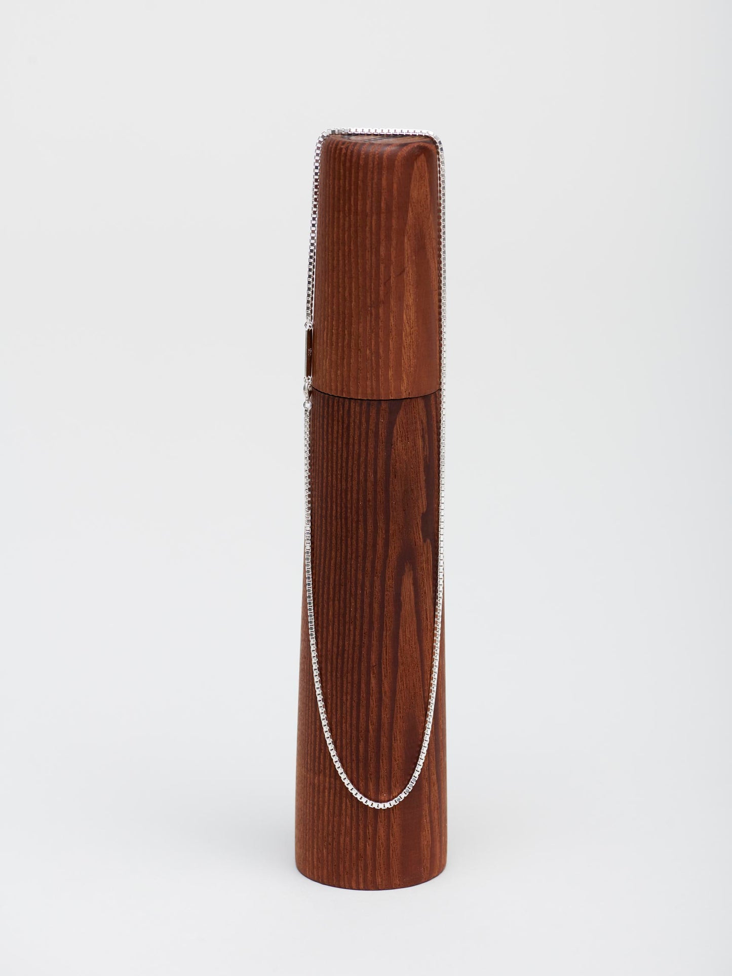 Box Necklace, Sterling Silver