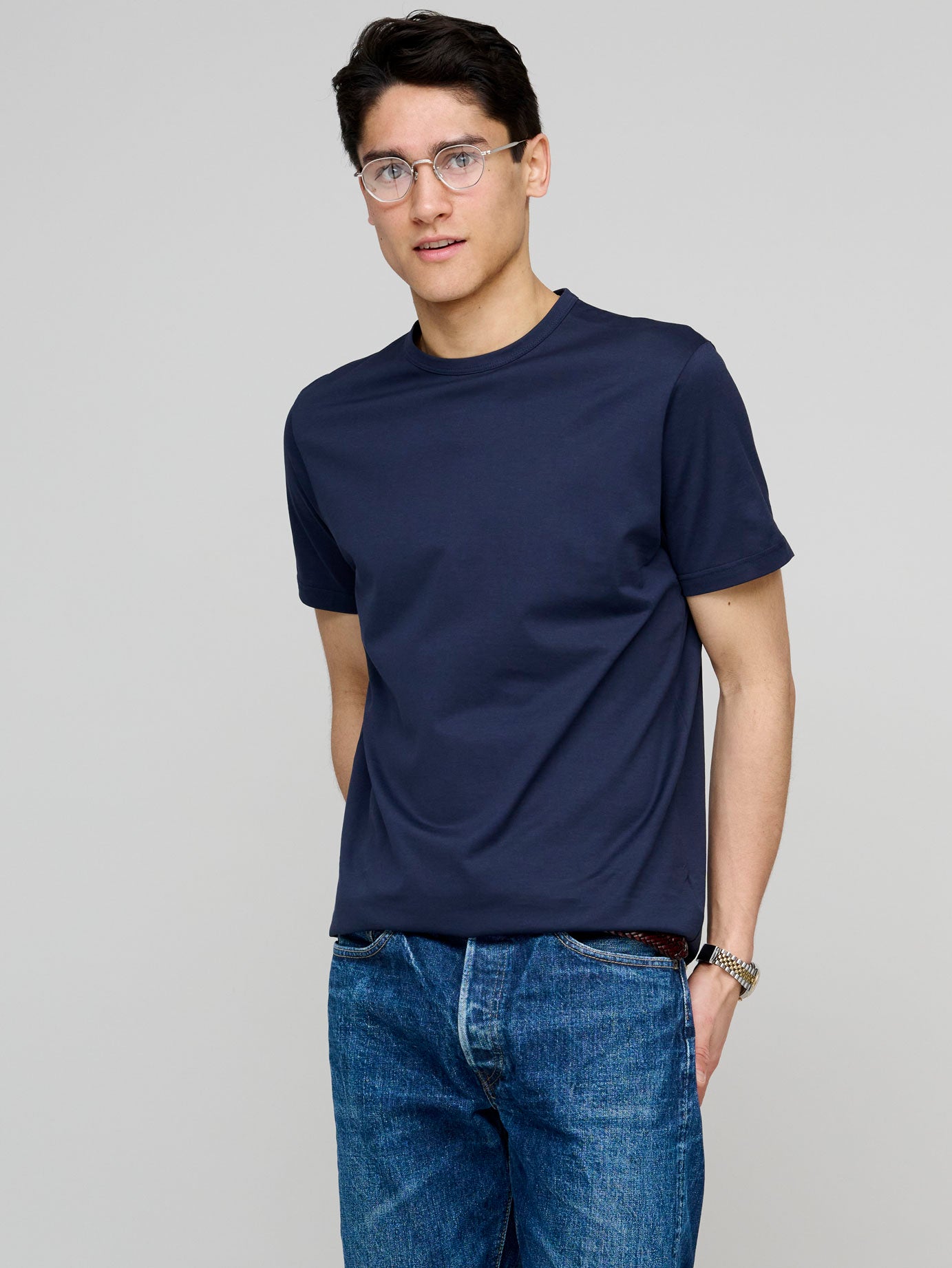 Classic Cotton T-shirt, Navy