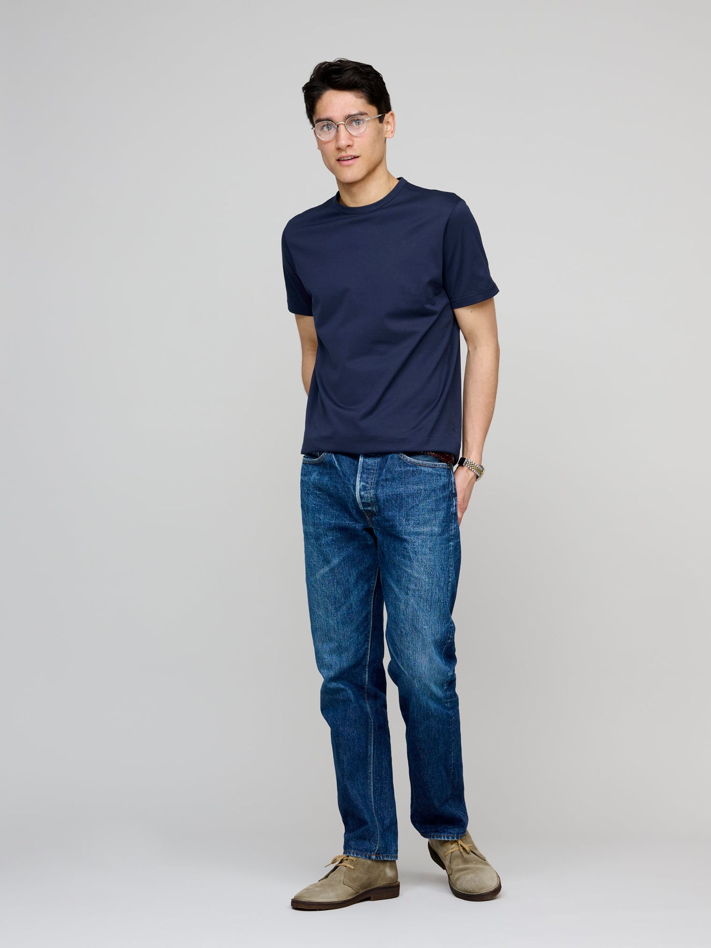 Classic Cotton T-shirt, Navy