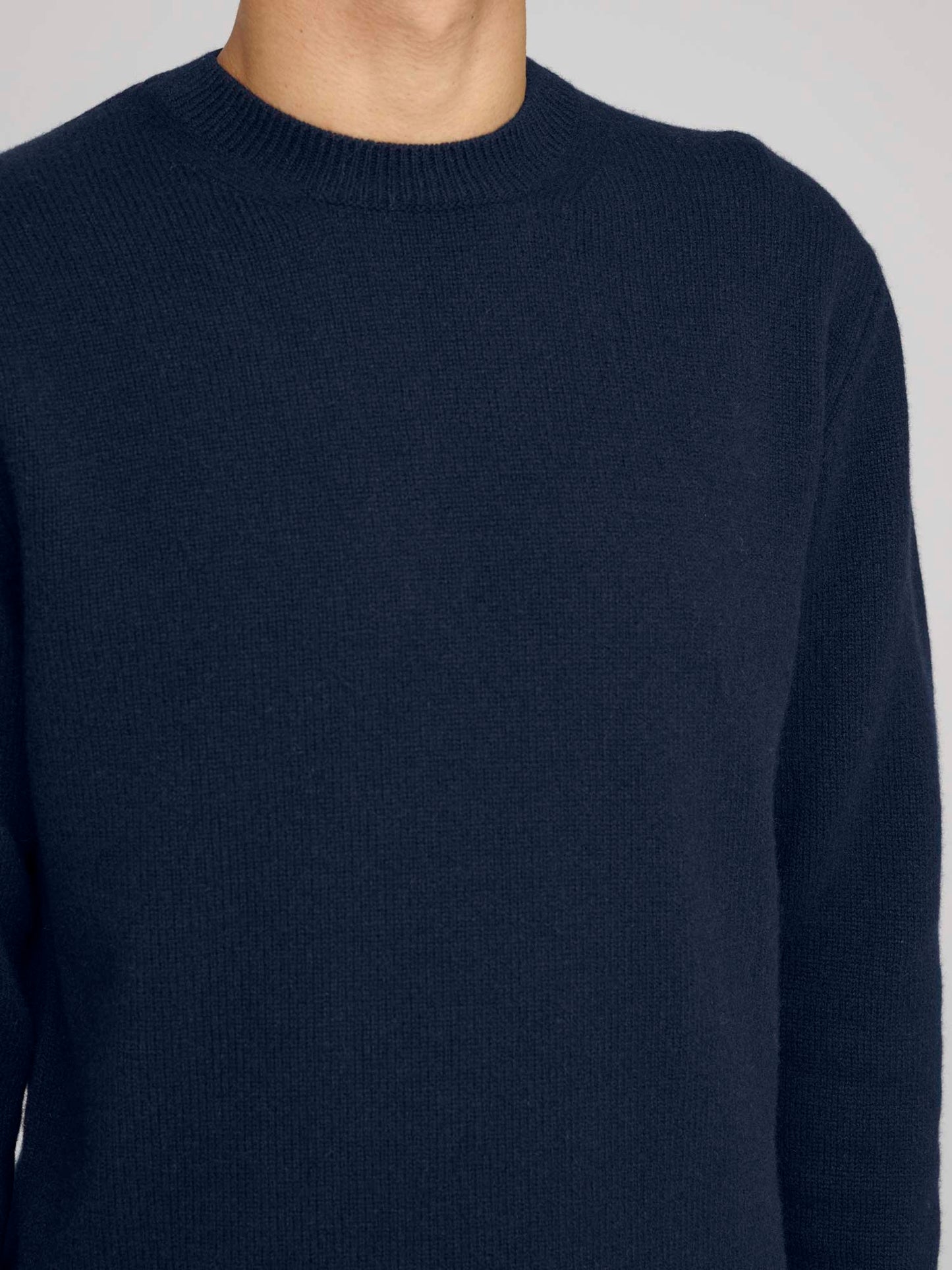 Pure Cashmere Crew,  Dark Navy