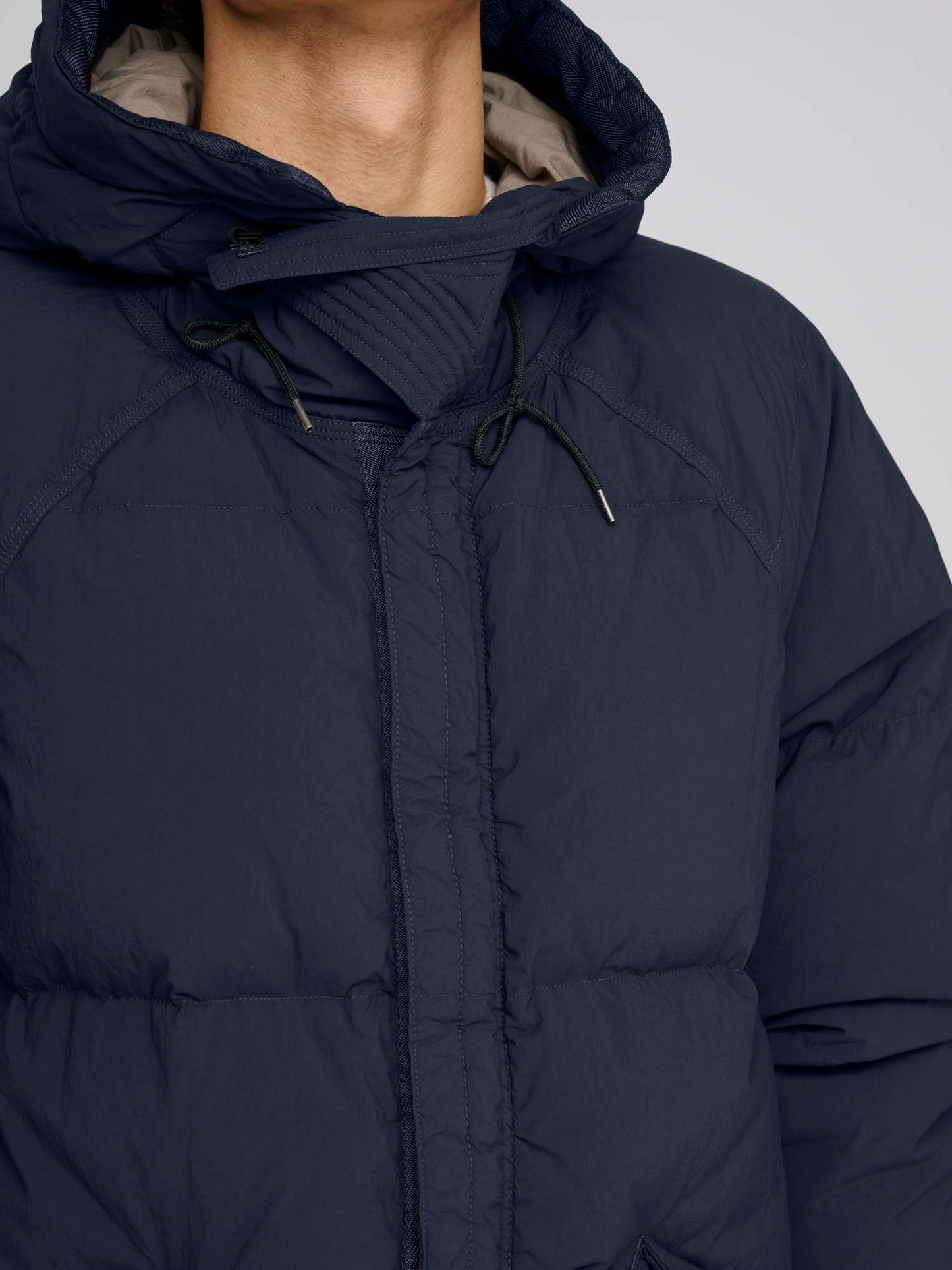 Artic Down Parka (no visible logo), Navy