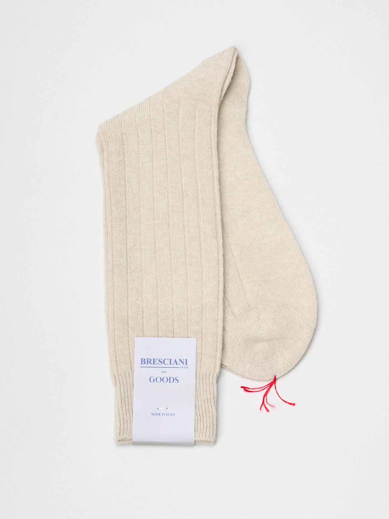 Cashmere Lambswool Socks Short, Natural