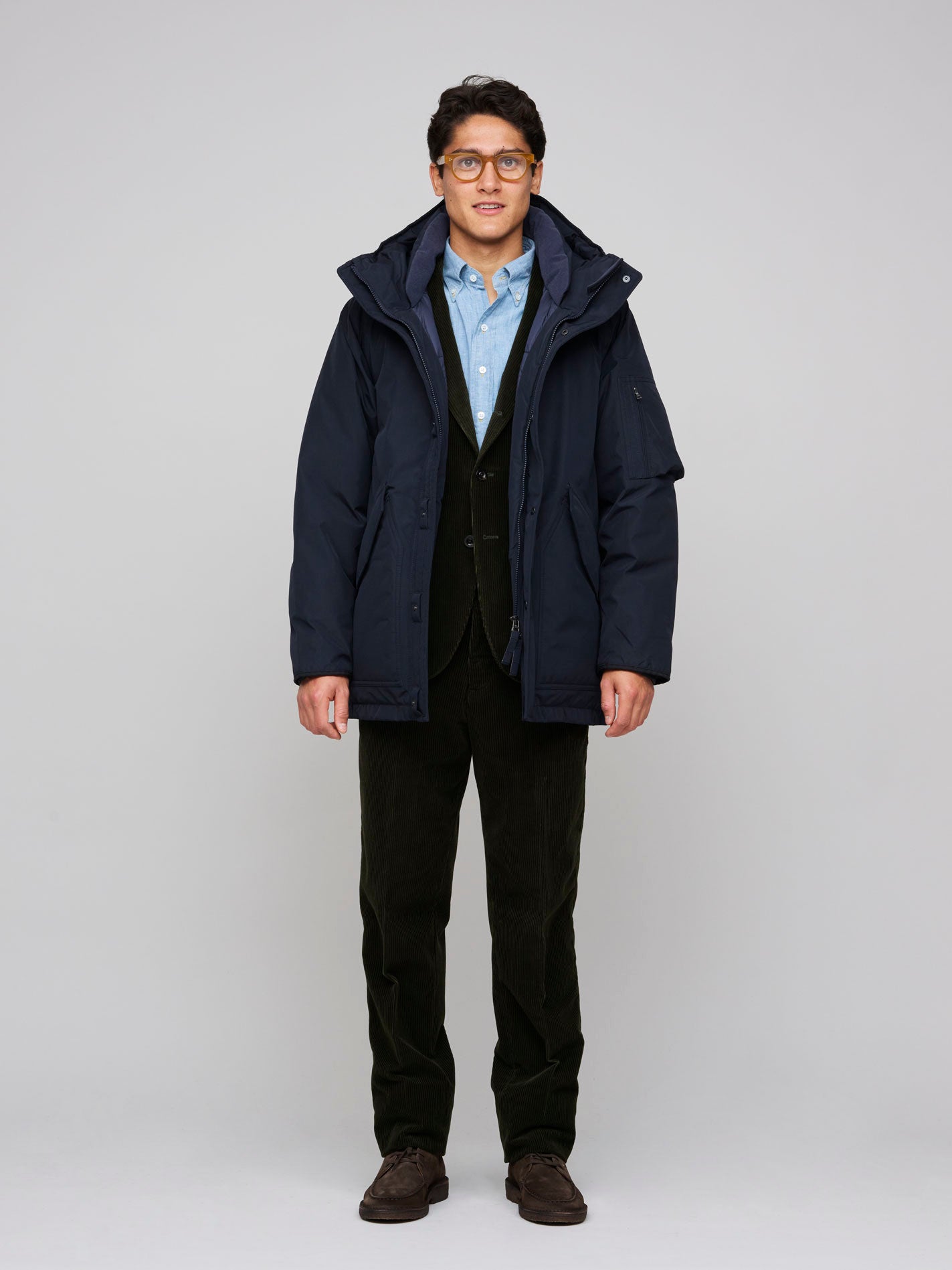 GORE-TEX® Down Coat, Navy