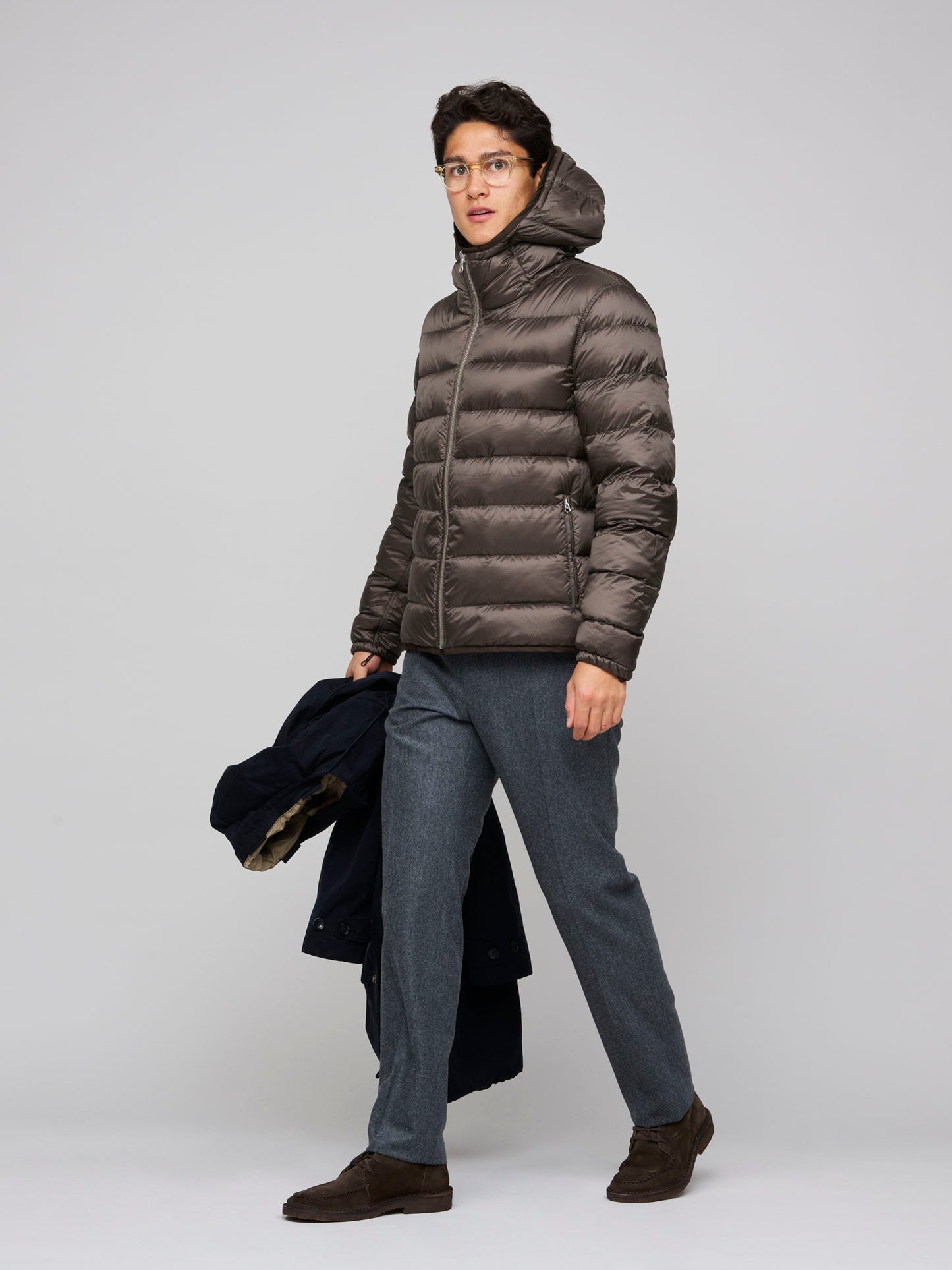 Cyclone Parka Navy, Brown Liner