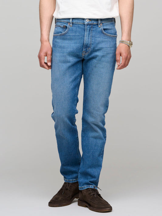 TM005 Tapered Jeans, Mid Vintage