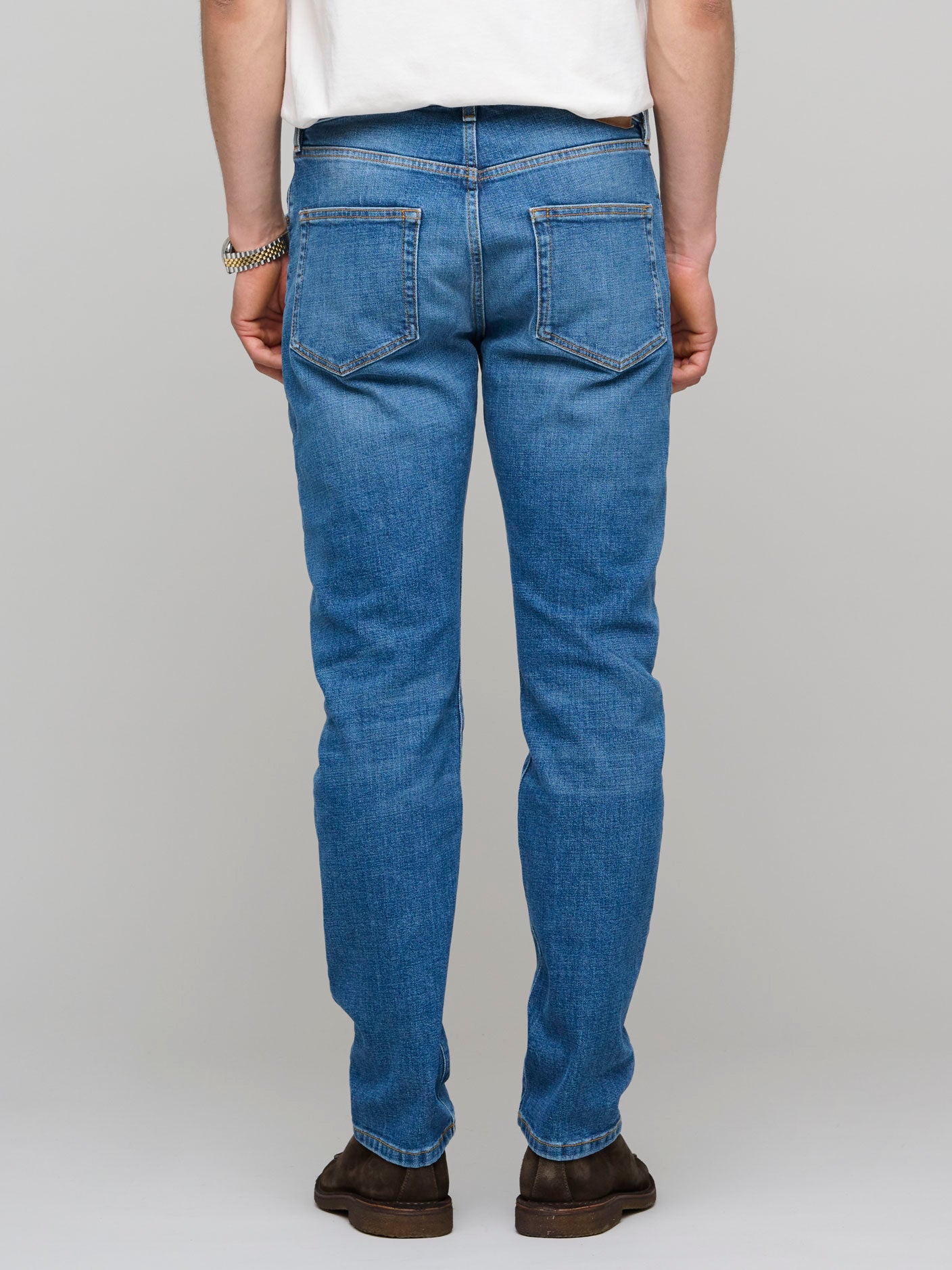TM005 Tapered Jeans, Mid Vintage