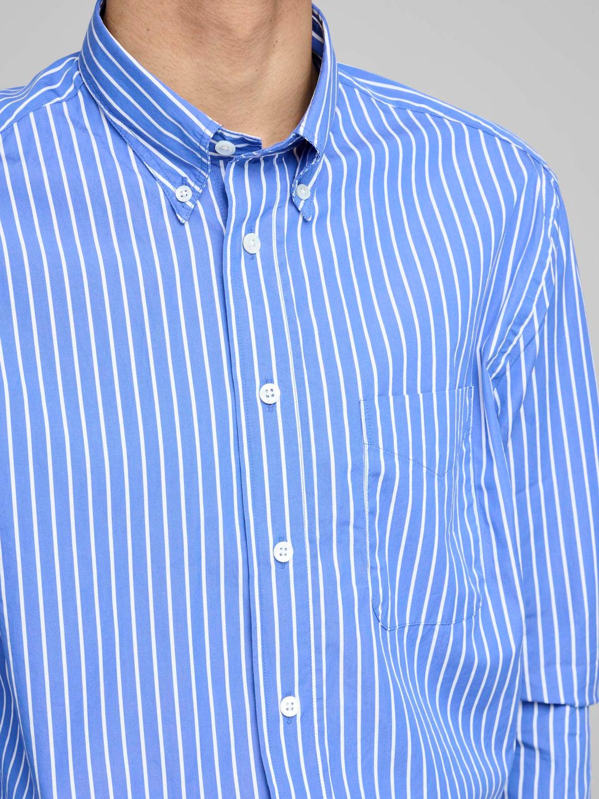 American BD Shirt, Royal Blue & White Stripe – Goods