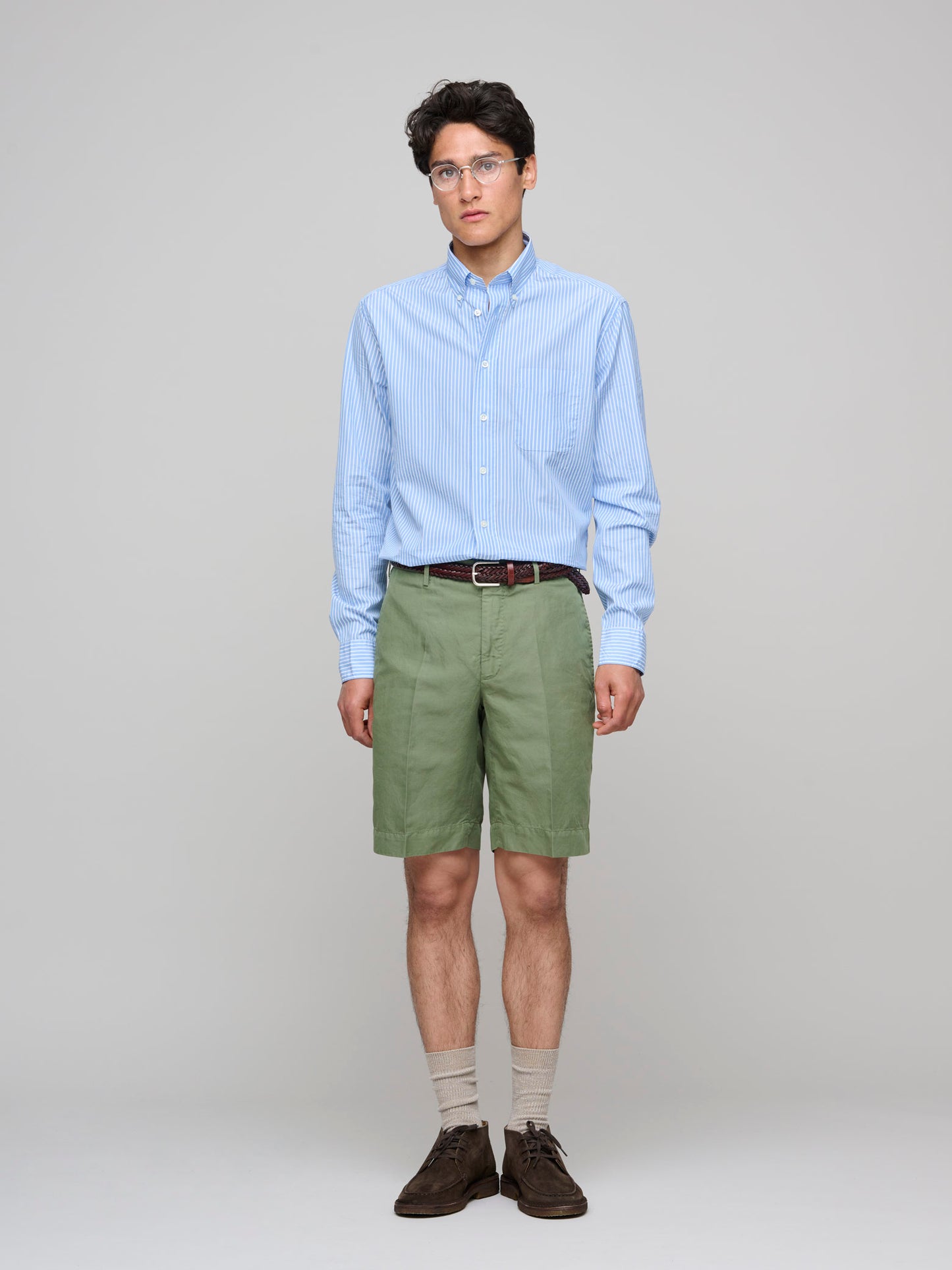 Regular Chinolino Shorts, Green