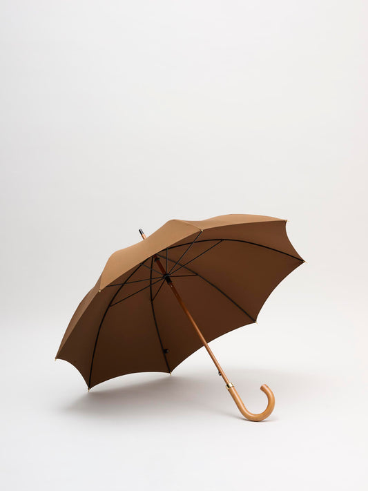 Umbrella W. Malacca Handle, Sienna