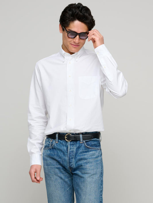 American BD Shirt Lightweight Twill, White