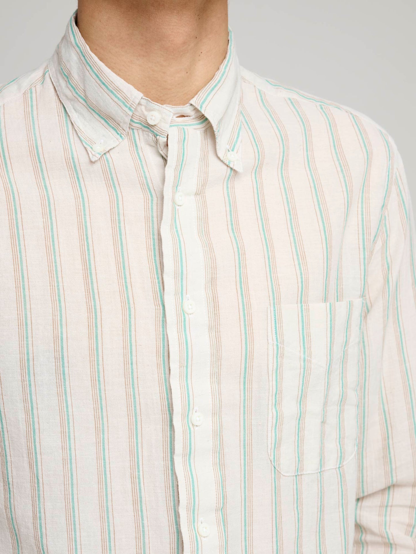 Cabana Stripe Shirt, Tan