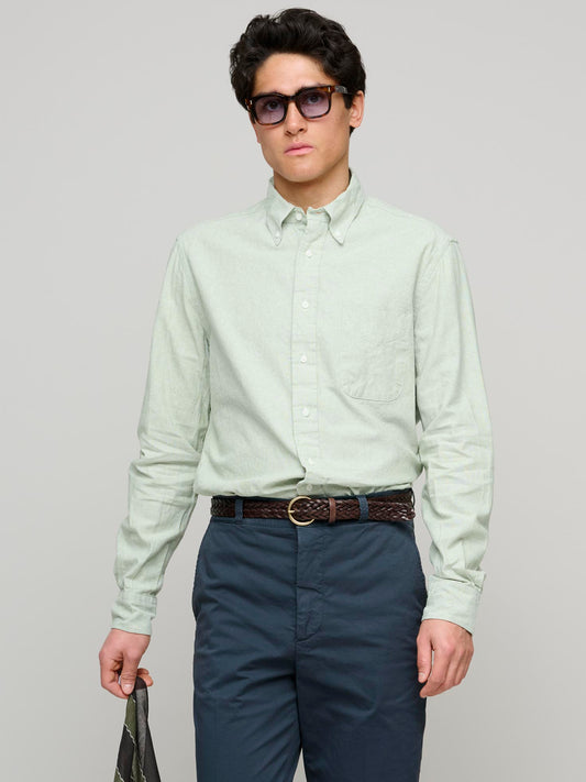 Cotton & Linen Shirt, Mint