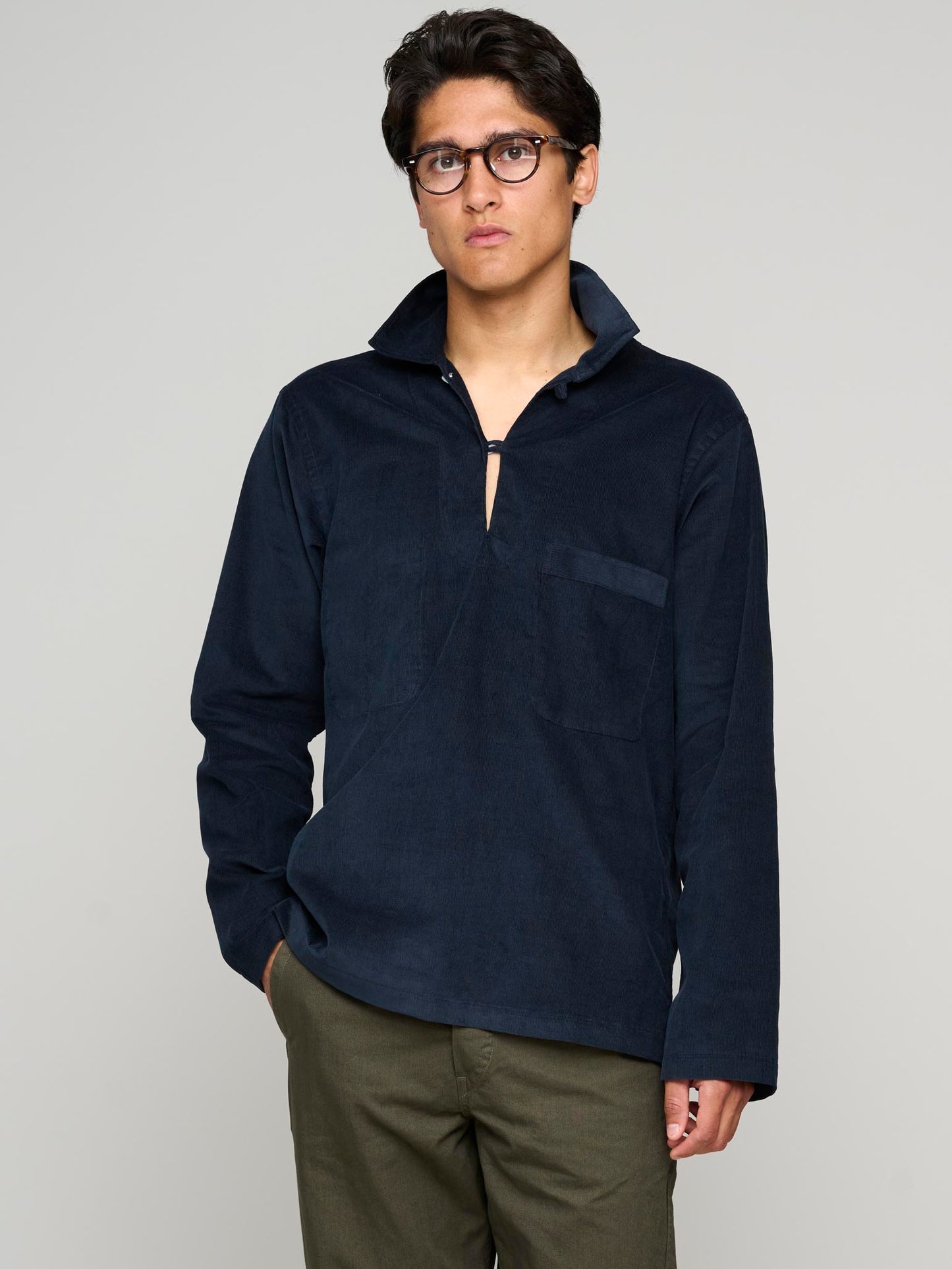 Corduroy Smock, Navy