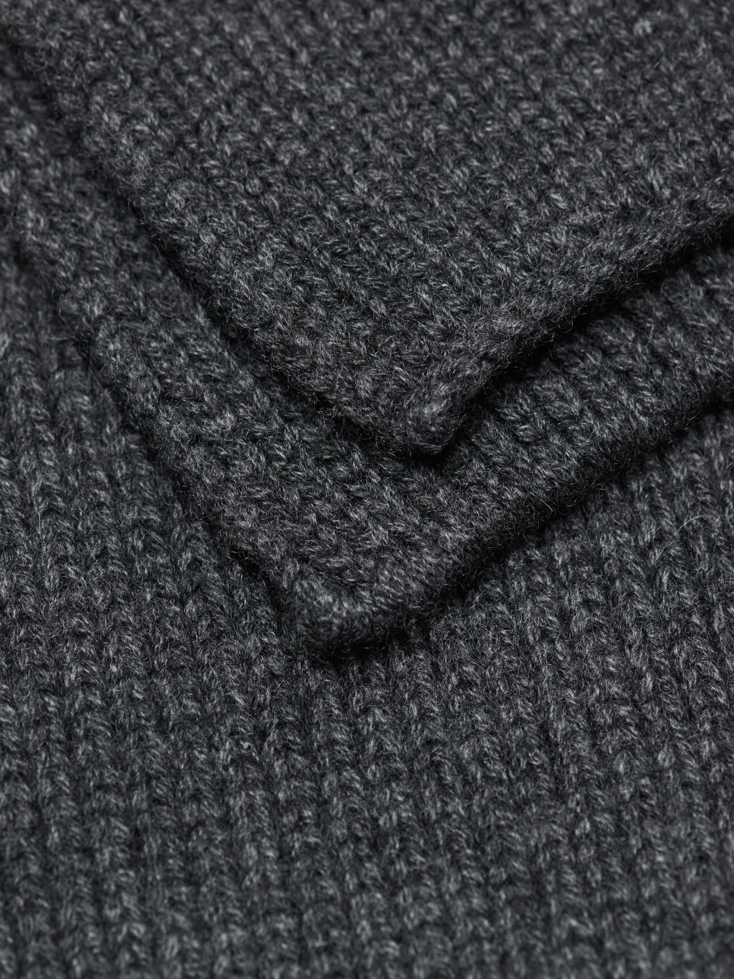 Light Cashmere Knit Stole, Charcoal – Goods