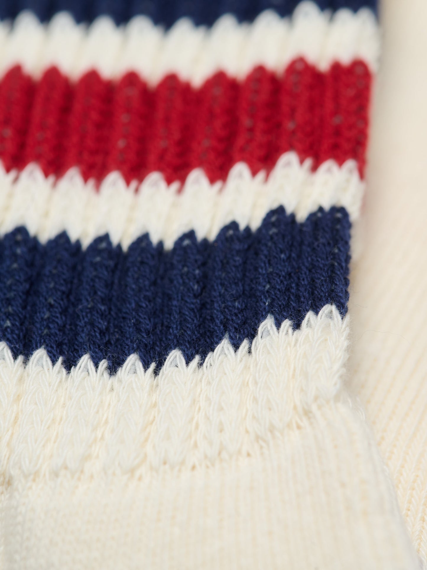 Coarse Ribbed Oldschool, Navy/D.Red NDR