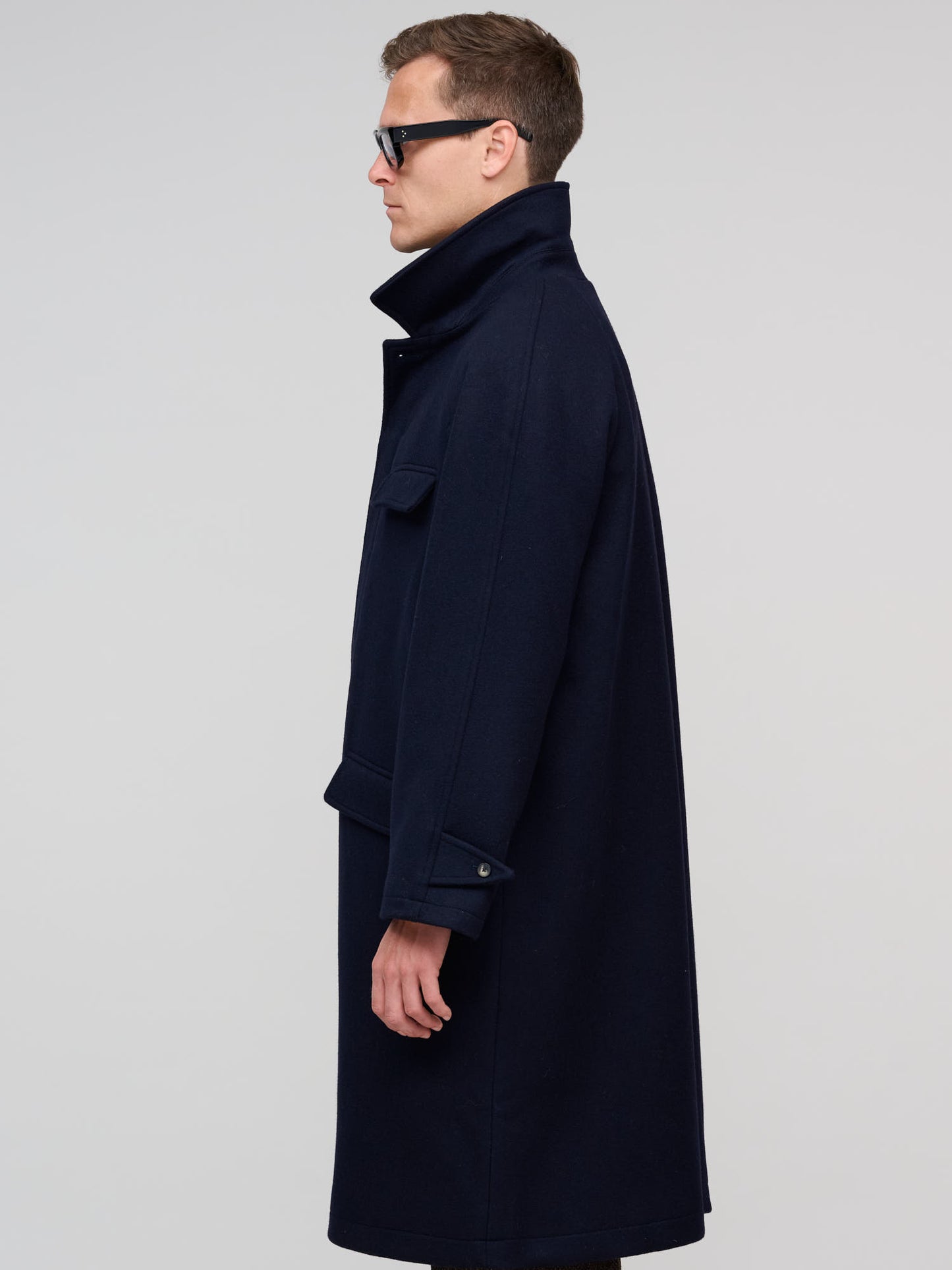 Parisian Raglan Coat, Navy