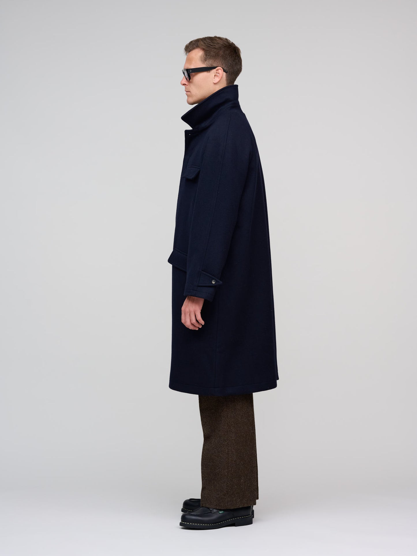 Parisian Raglan Coat, Navy