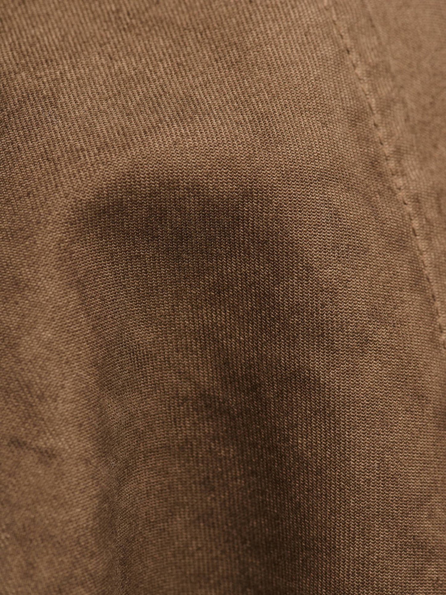 Organic Cotton Heavy Twill Short Coat, Dark Brown