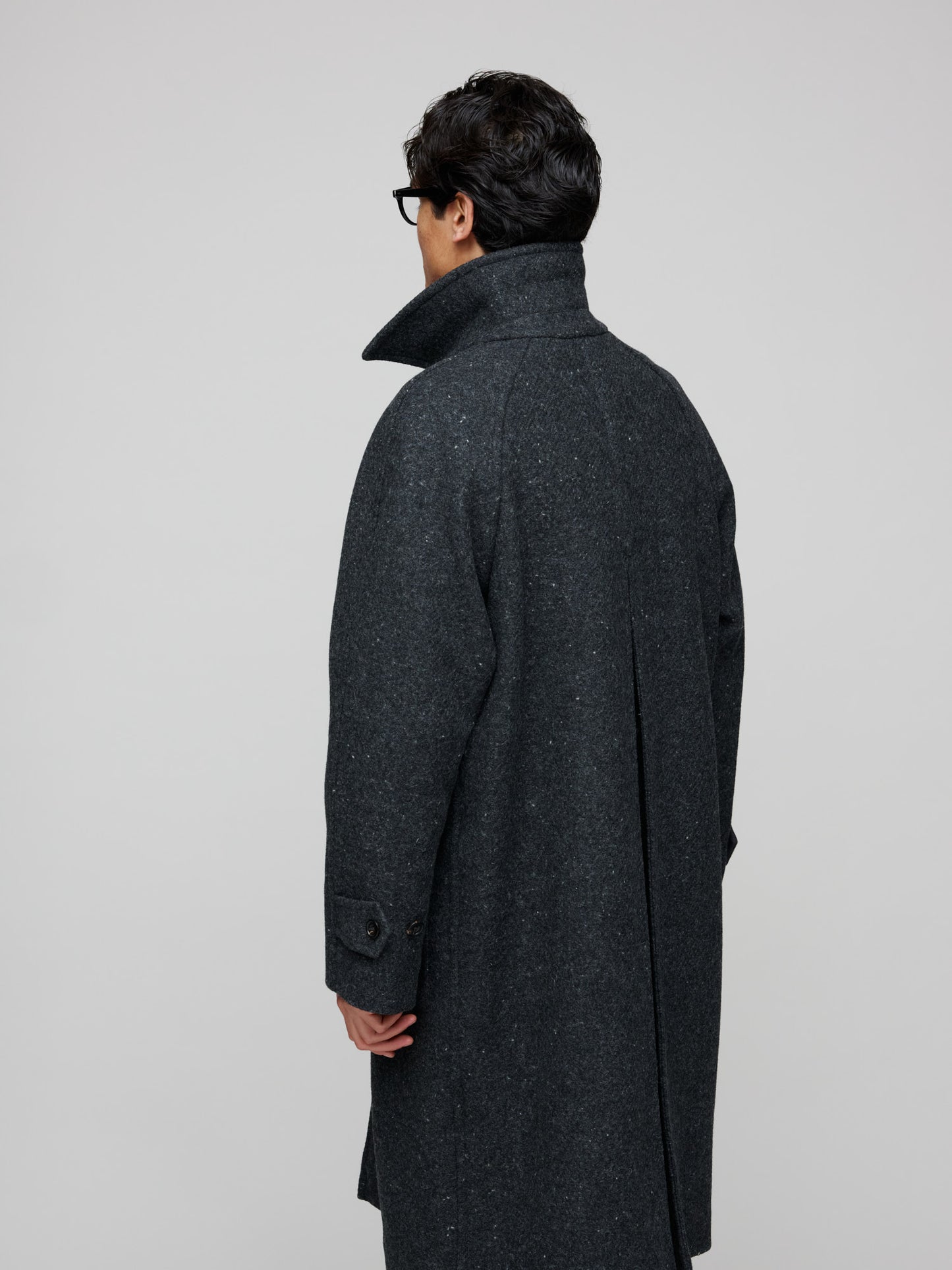 Raglan Overcoat Fleck, Grey