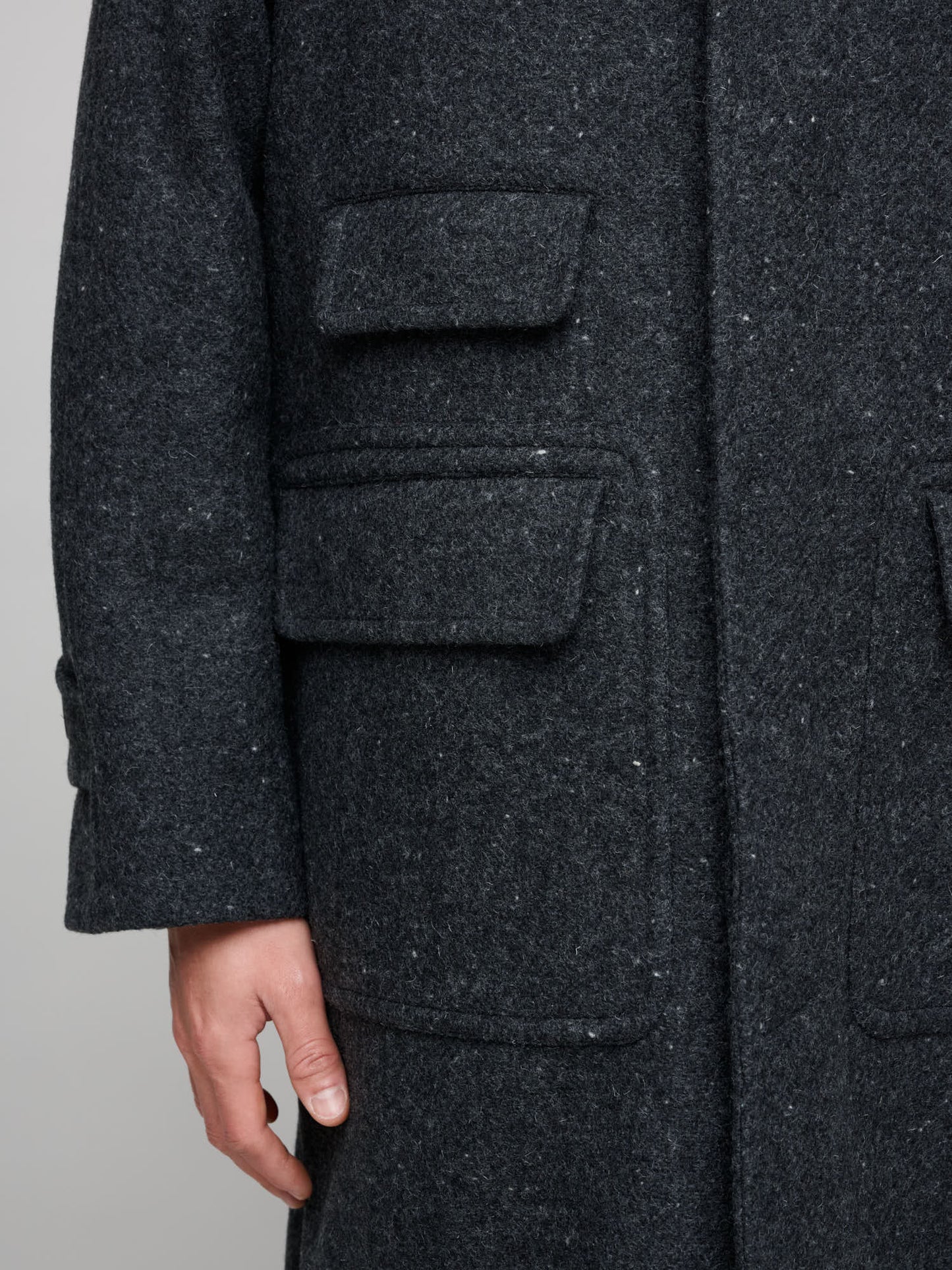 Raglan Overcoat Fleck, Grey