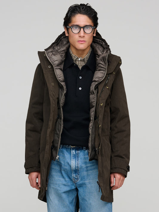 Cyclone Parka D. Brown, Brown Liner