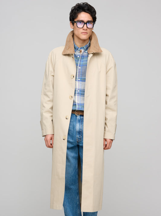 Lightweight Cotton Coat, Dry Sand