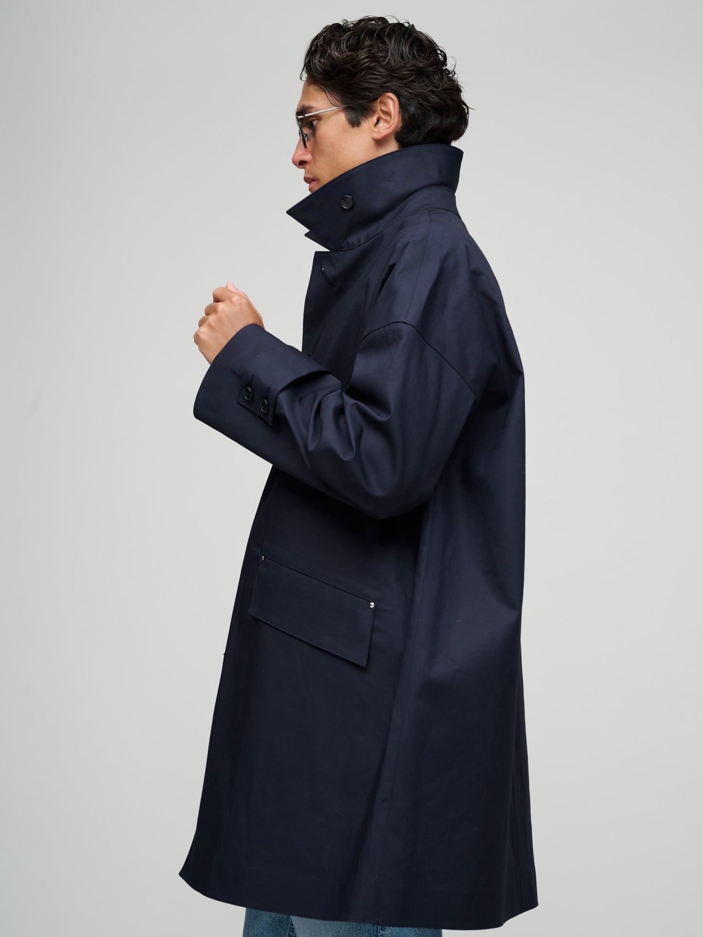 Humbie Raintec Coat, Navy