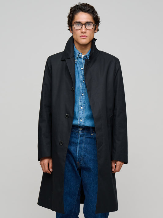 Dunkeld Single Breasted Coat, Black