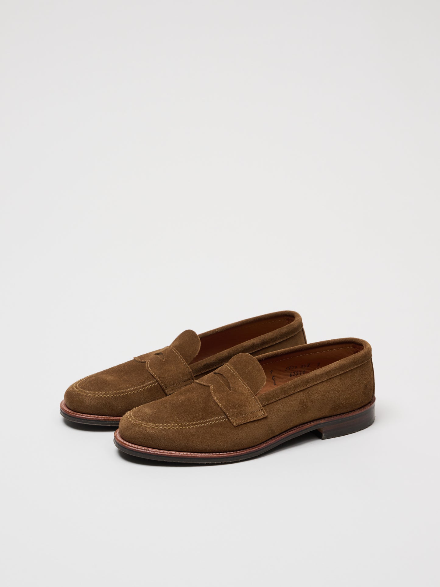 6221L Unlined Penny Loafer, Snuff Suede with Rubber Sole