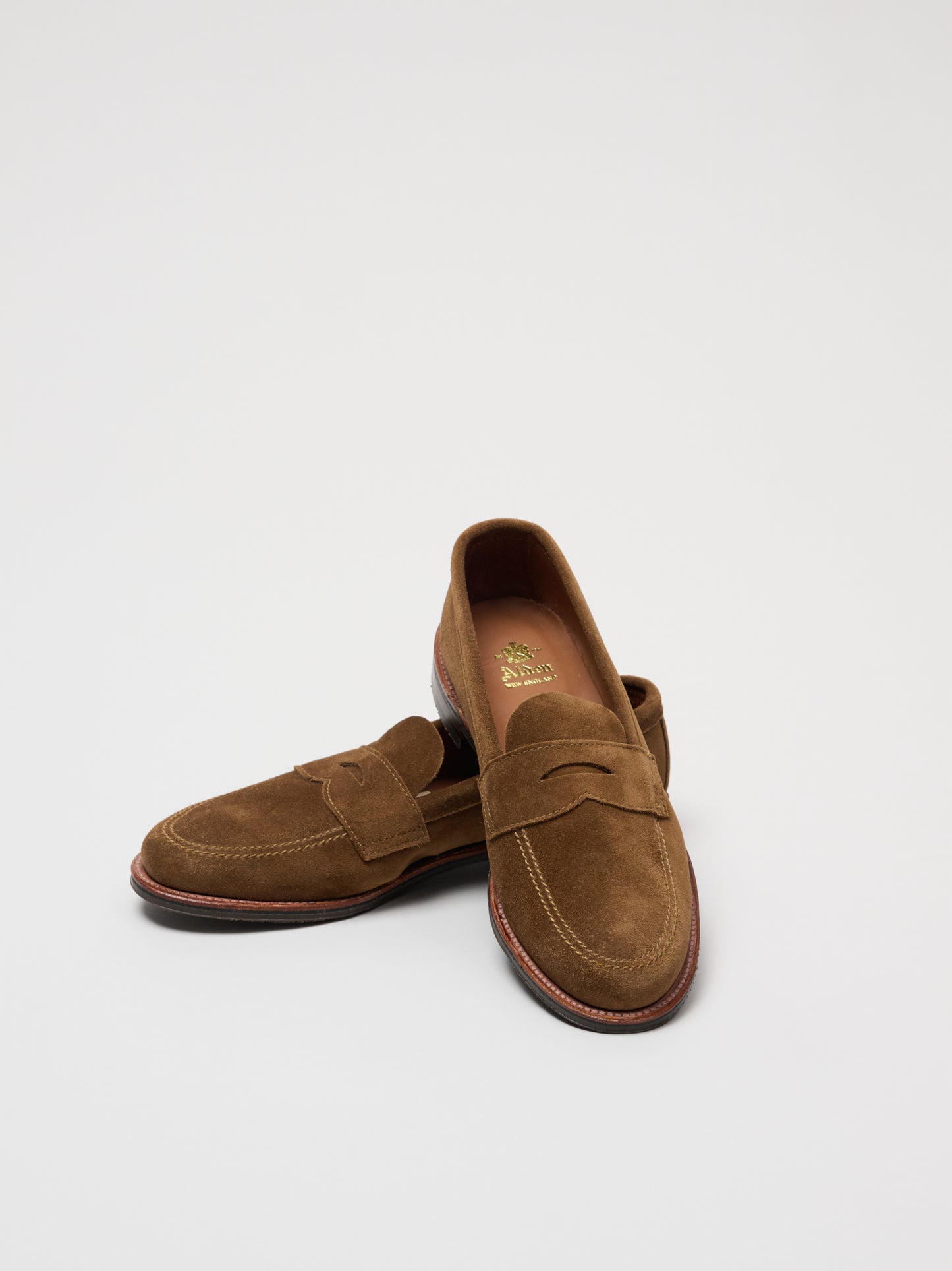 6221L Unlined Penny Loafer, Snuff Suede with Rubber Sole