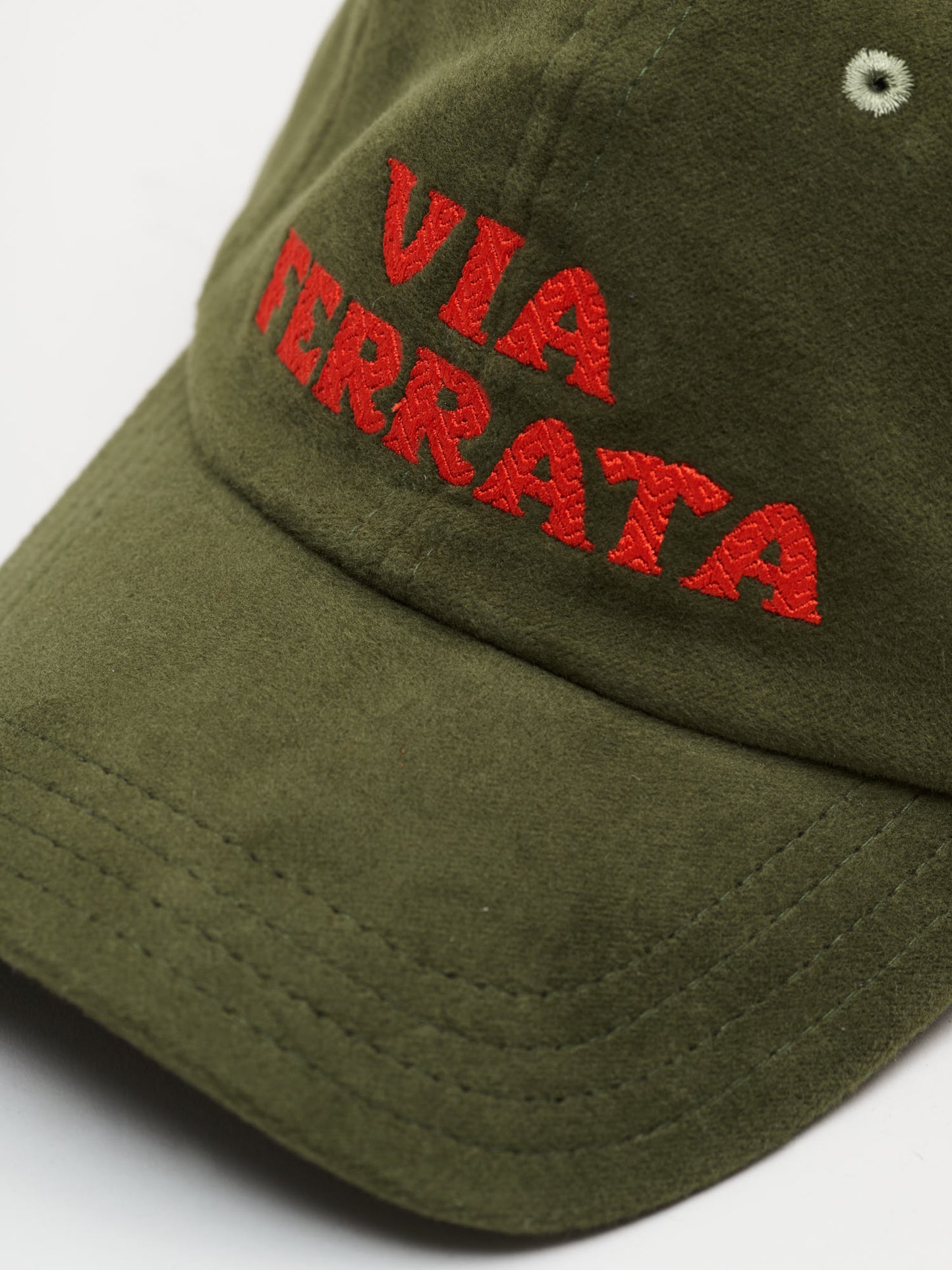 Via Ferrata Moleskin Baseball Cap, Olive