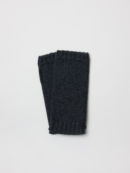 Chunky Wristwarmer Merino Cashmere, Storm Grey