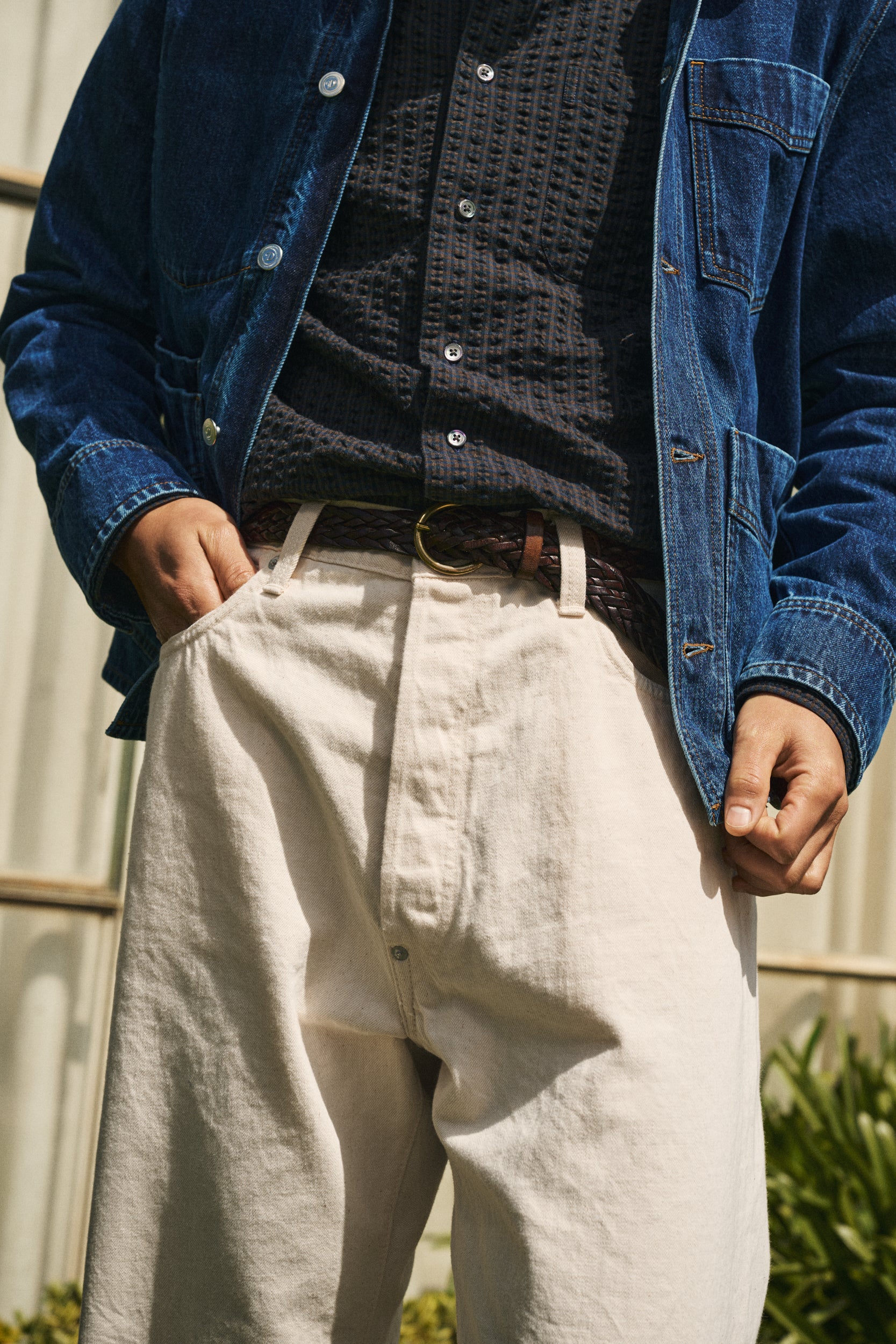 Tropical Wool Tailored Jacket, Navy – Goods