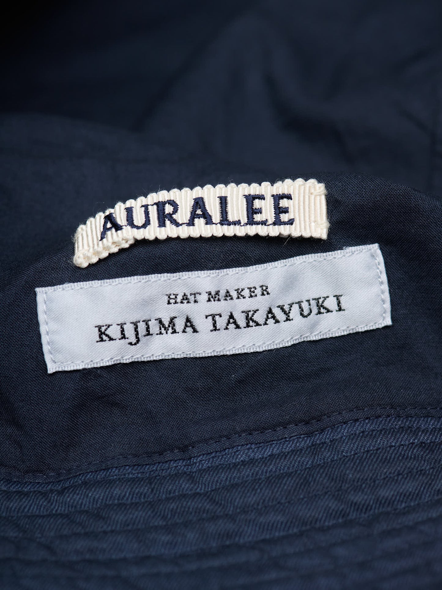 Garment-Dyed Finx Chino Bucket Hat Made By Kijima Takayuki, Navy
