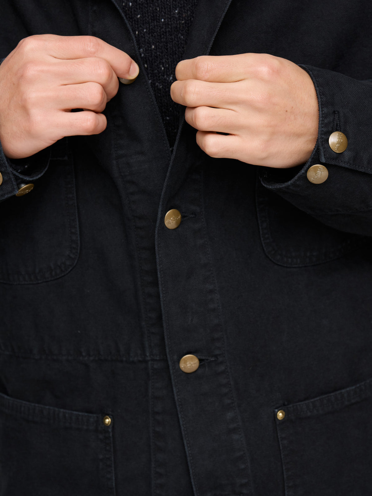 Oxford Coverall Relaxed Fit, Black
