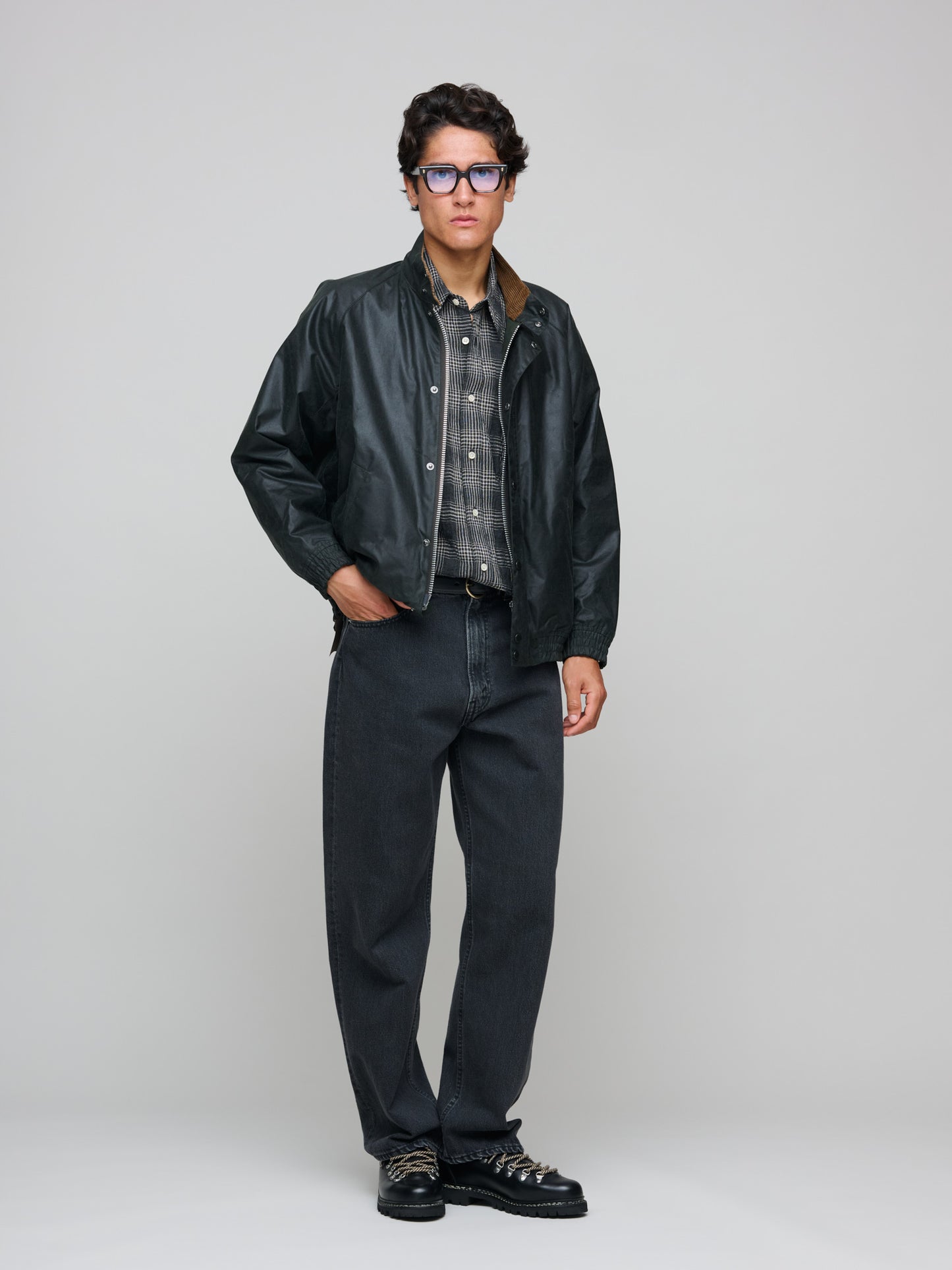 Blouson Transport Wax Jacket, Sage