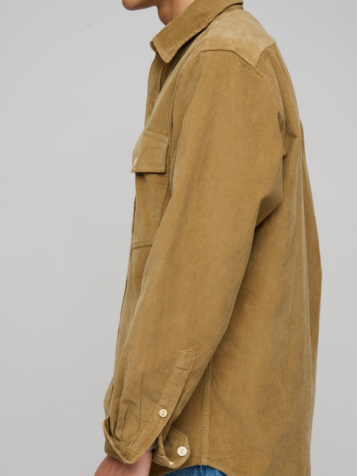 LP Two-Pocket Corduroy Shirt, Fawn