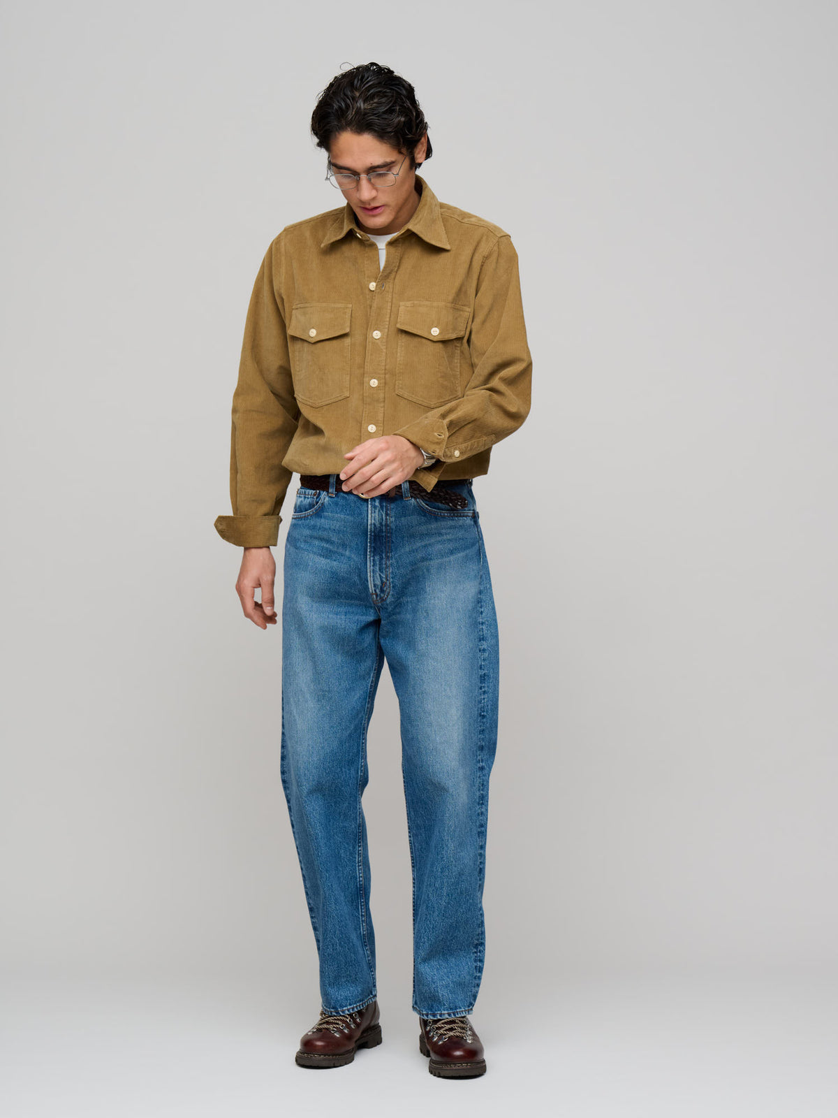 LP Two-Pocket Corduroy Shirt, Fawn
