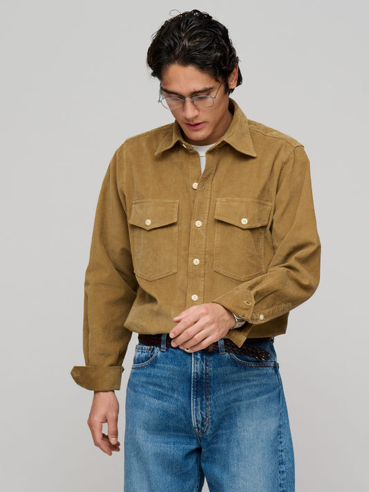 LP Two-Pocket Corduroy Shirt, Fawn
