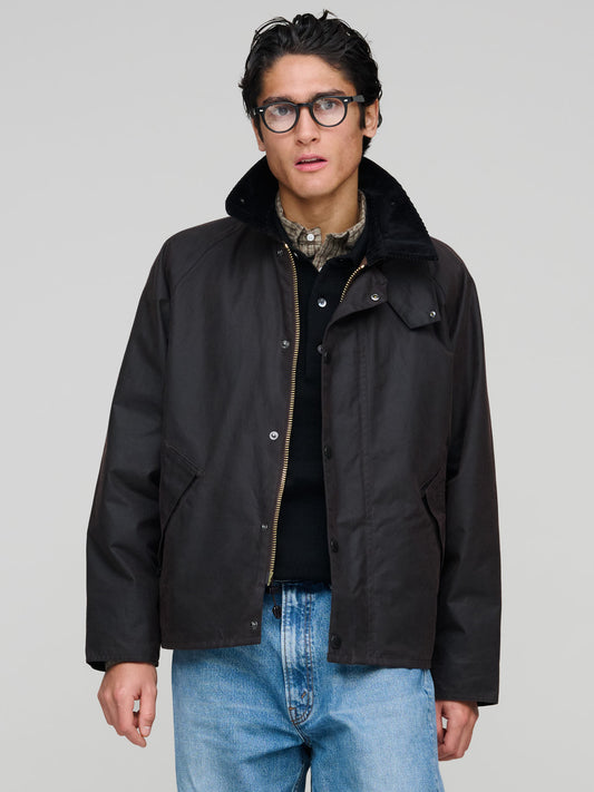 Transport Wax Jacket, Rustic Brown