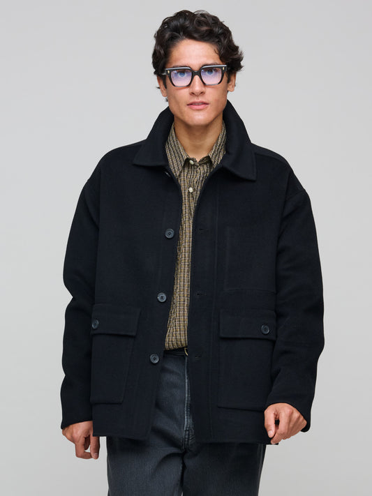 Naval Jacket Wool/Cashmere, Black