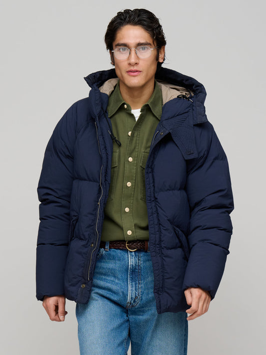 Artic Down Parka (no visible logo), Navy