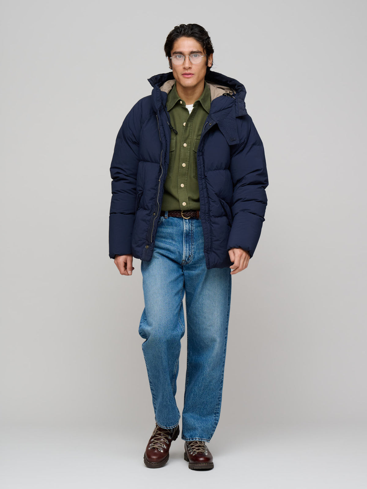 Artic Down Parka (no visible logo), Navy