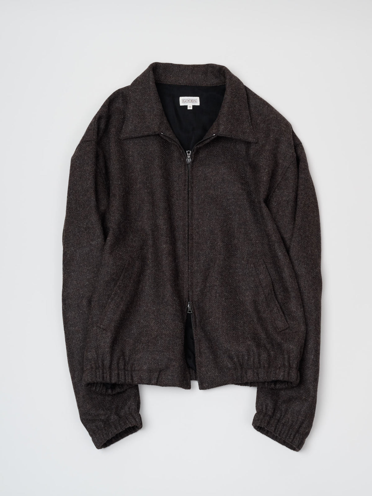 Driving Jacket Wool, Brown Melange