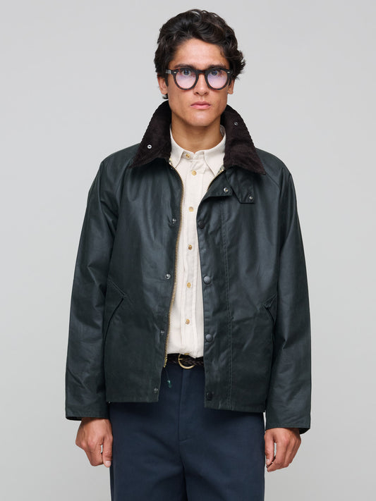 Transport Wax Jacket, Sage