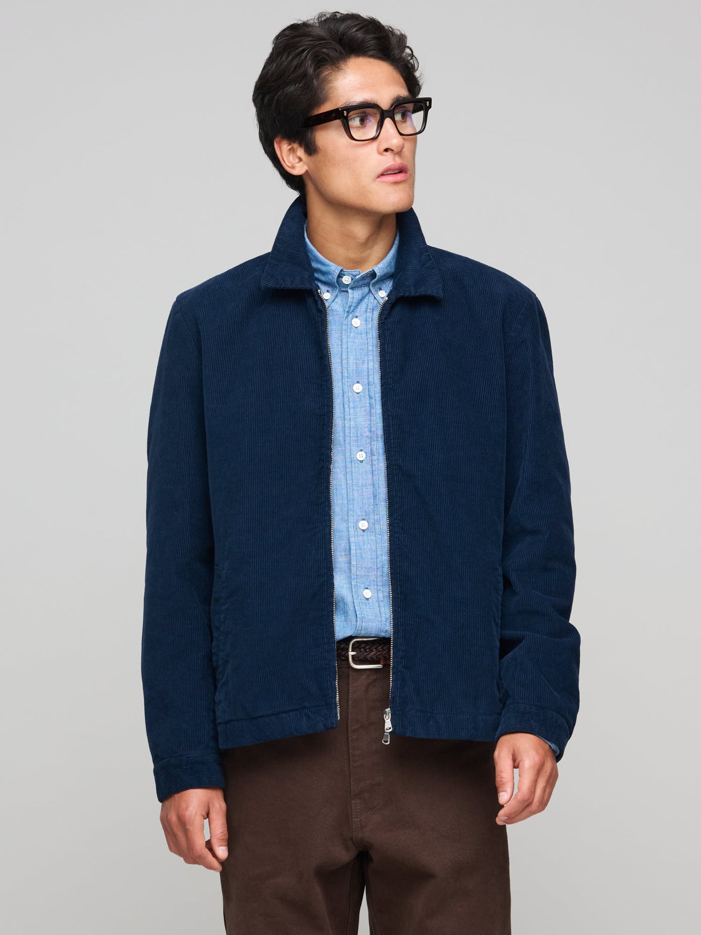 Cord Harrington Jacket, Navy