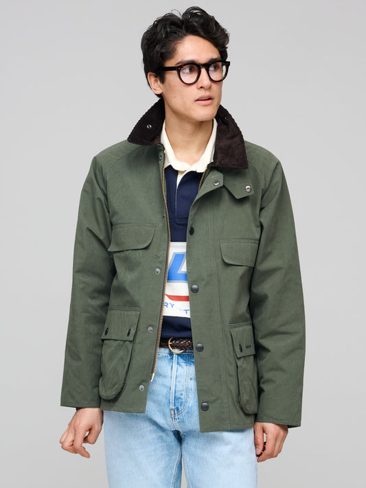 Sugarlump Bedale Peached Casual Jacket, Sage